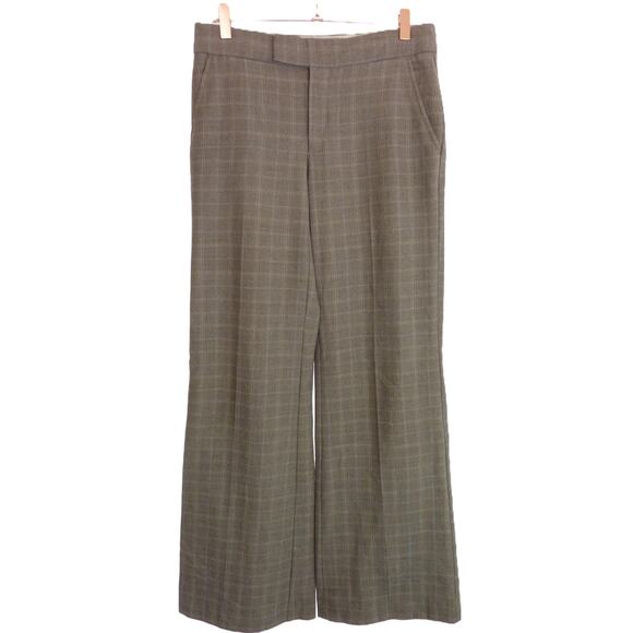 Banana Republic Plaid Harrison Fit Pants Trousers Wide Leg 4 - Picture 1 of 6